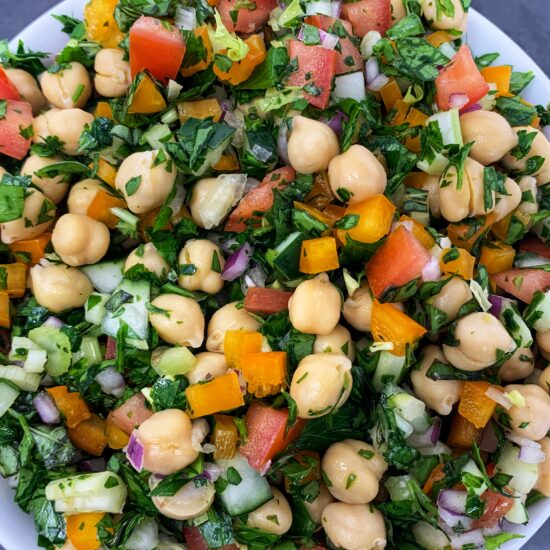 Prepared Herby chickpea salad