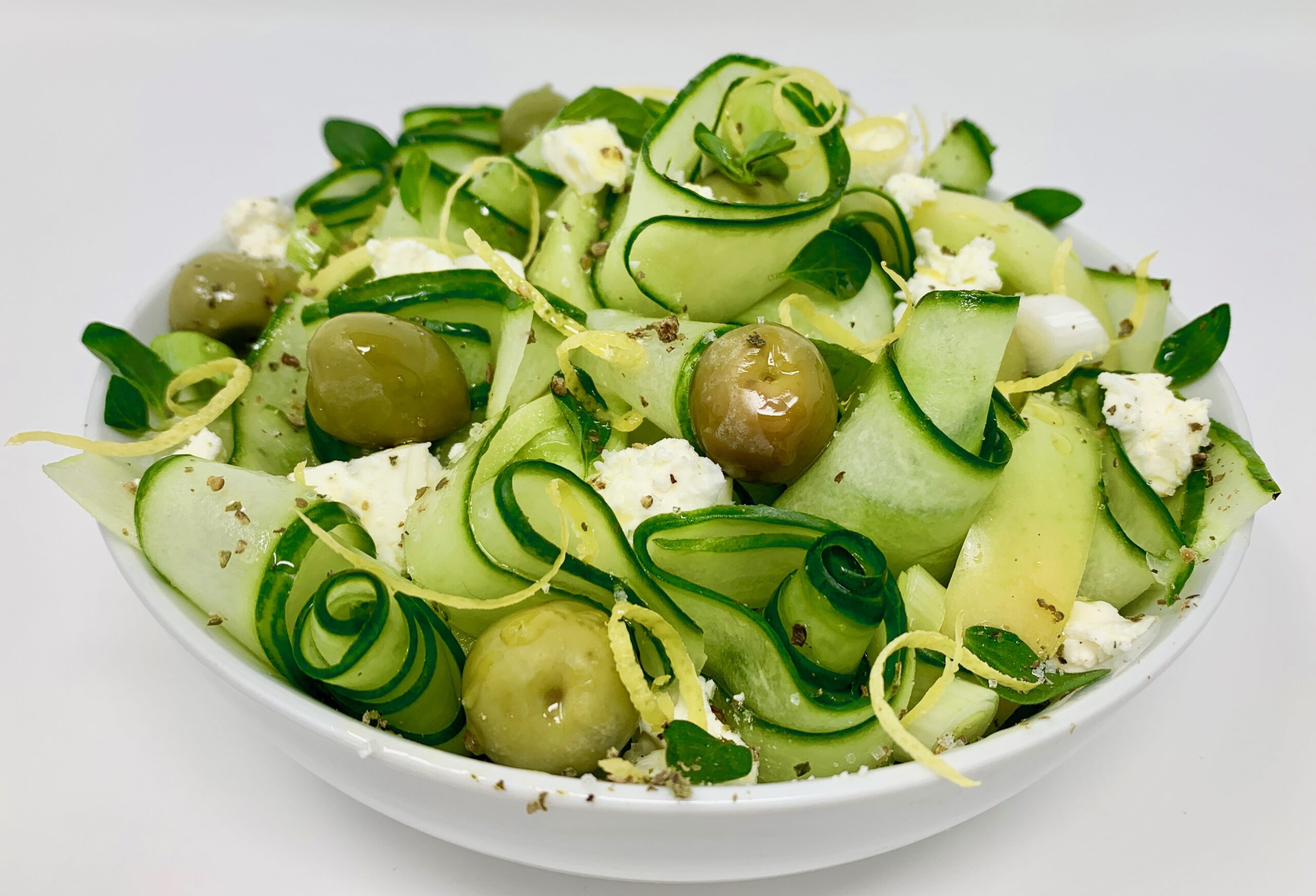 Green Greek Cucumber Salad