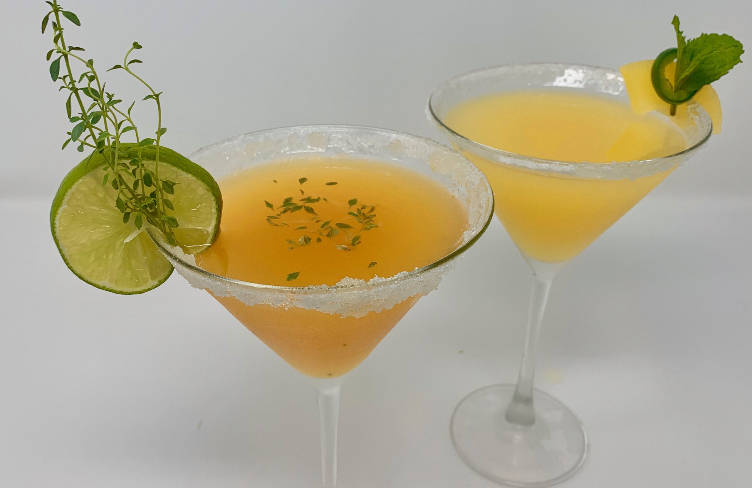 Pineapple & Peach Ginger Tinis